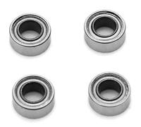 Klanata 4PCS Rouleau en acier inoxydable Piltor à une seule rangée Grade ordinaire pour SMR63ZZ, WeatherGuard Pack Rat Roller Roard
