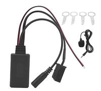 Klanata Adaptateur Audio Bluetooth 5.0 AUX, kit Mains Libres pour Microphone, Compatible avec 5000 6000 CD stéréo, récepteur de Musique de Voiture sans Fil à 8 Broches, Streaming Audio