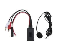 Klanata Adaptateur Bluetooth AUX in pour Voiture Câble sans Fil avec Microphone Mains Libres - Compatible avec Pioneer Alpine et avec 2 Ports Audio - Récepteur Bluetooth 5.0 pour