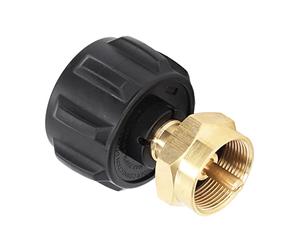 Klanata Adaptateur de Recharge de en Laiton avec Valve de régulation QCC1 et coupleur de réservoir pour Bouteille de gaz de 0,5 kg vers Une Grande Connexion de Bouteille pour la Gestion
