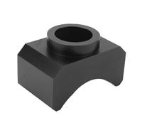 Klanata Adaptateur d'essieu de cric pour Selle de Levage - Bouteille hydraulique Portable en Aluminium et Adaptateur de cric de Sol pour Axes de 7,6 cm, Argent (Noir)