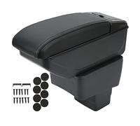 Klanata Boîte d'accoudoir de voiture, organisateur de rangement pour console centrale avant intérieure, adapté pour CX 3 2015 2018, boîte de style en plastique ABS haute résistance