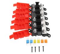 Klanata Bolt-on Fuse Holder Kit avec 30A 60A 100A FUSE, Excellente conductivité pour les applications automobiles, bateau et RV (5 façons)