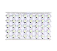 Klanata Bulbe de puce à LED 40pcs, Perles de lampe à LED SMD 12V 1W Source lumineuse, plaque en aluminium de haute luminosité, Plaque légère de l'expérience de bricolage (Feu vert)