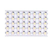 Klanata Bulbe de puce à LED 40pcs, Perles de lampe à LED SMD 12V 1W Source lumineuse, plaque en aluminium de haute luminosité, Plaque légère de l'expérience de bricolage (Lumière chaude)