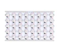 Klanata Bulbe de puce à LED 40pcs, Perles de lampe à LED SMD 12V 1W Source lumineuse, plaque en aluminium de haute luminosité, Plaque légère de l'expérience de bricolage (Lumière bleue)