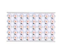 Klanata Bulbe de puce à LED 40pcs, Perles de lampe à LED SMD 12V 1W Source lumineuse, plaque en aluminium de haute luminosité, Plaque légère de l'expérience de bricolage (Feu rouge)