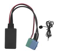 Klanata Câble Adaptateur Audio Bluetooth 5.0 AUX 59,1 Pouces - Port stéréo de Voiture 8 Broches 6 Broches - avec Microphone pour appels Mains Libres et Streaming de Musique