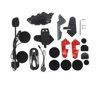 Klanata Casque Bluetooth pour Moto, système de Communication interphone 2 Voies, portée de 1 000 m, Casque antibruit avec Bluetooth 5.1, autonomie de 28 Heures pour la Conduite et la