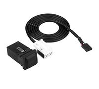 Klanata Commutateur de câble Audio USB AUX de Voiture et Faisceau de câblage de Remplacement pour RCD510 RCD310 Compatible avec GTI Rabbit MK5 MK6 5KD035724