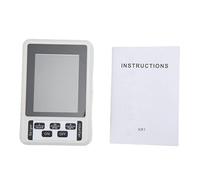 Klanata Counter numérique, détecteur de rayonnement nucléaire portable avec affichage rétro-éclairé, 0,01 µsv/h de haute précision du dispositif d'alarme, moniteur dosimètre (Blanc)