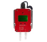 Klanata DC 24V 4-20mA Manomètre numérique, émetteur d'air numérique intelligent LCD, capteur du compteur d'air à double port pour la jauge et la mesure de la pression (0-5kPa)