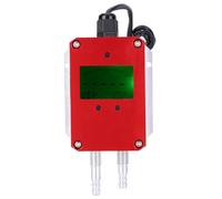 Klanata DC 24V 4-20mA Manomètre numérique, émetteur d'air numérique intelligent LCD, capteur du compteur d'air à double port pour la jauge et la mesure de la pression (±300Pa)