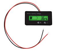 Klanata Digital Battery Capacity Tester, DC 6-70V Voltage Meter with Remaining Capacity Percentage Monitor, Ideal for Car and Vehicle Battery Health Checks