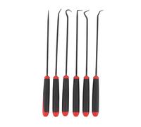 Klanata Ensemble de 6 crochets de sélection - Poignées ergonomiques antidérapantes, outil d'extraction en acier au chrome vanadium de 150 mm pour joints automobiles, joints