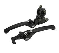 Klanata Ensemble de leviers d'embrayage et de frein pliables compatibles avec les vélos Pit Dirt, poignée de moto en alliage d'aluminium de remplacement pour CRF IR pollo Xmotos KAYO
