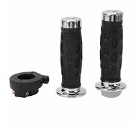 Klanata Ensemble de poignées d'accélérateur pour VTT, poignées de guidon de 7/8 pouces 22 mm, adaptées pour Jinling 150cc 250cc 300cc ATV - Poignée en caoutchouc antidérapante, antichoc