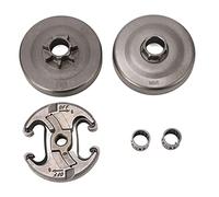 Klanata Ensemble d'embrayage de tronçonneuse 0,325 7T et kit de roulement de Tambour d'embrayage, adapté pour tronçonneuse 455 460 Rancher, remplace OE 537291702, kit de réparation de