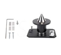 Klanata Équilibreur de Lame de Tondeuse à Gazon en métal intégré avec 8 aimants puissants N52, Outil d'alignement Efficace - Outil d'équilibrage de Lame de Tondeuse à Gazon réglable à (Noire)