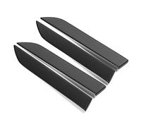 Klanata Garniture de couvercle de poignée de porte latérale, protecteur en Fiber de carbone sèche pour modèle X 2016 - 2021, décor extérieur mat tissé 3K 4 pièces (Mat)