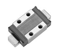 Klanata Guide de rail linéaire Rail de glissière + bloc de diapositive LML9B 9 mm Rail linéaire mini guide d'acier de roulement de rail Longueur (40)