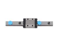 Klanata Guide de rail linéaire Rail de glissière + bloc de diapositive LML9B 9 mm Rail linéaire mini guide d'acier de roulement de rail Longueur (95)