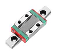 Klanata Guide de rail linéaire Rail de glissière + bloc de diapositive LML9B 9 mm Rail linéaire mini guide d'acier de roulement de rail Longueur (55)