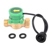 Klanata Interrupteur de débit d'eau, Filetage G1/2-G1/2, capteur de débit de Pompe à Eau, Interrupteur de contrôle Automatique de Pression électronique, 220 V, pour systèmes de