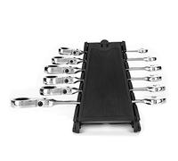 Klanata Jeu de 6 clés mixtes à cliquet pour la réparation manuelle et l'entretien industriel, kit de clés à douille dynamométrique en métal durable, tailles assorties pour les