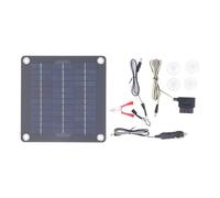 Klanata Kit de Chargeur et de Maintenance de Batterie Solaire monocristallin 10 W pour Batteries 12 V - Solution d'alimentation Portable Compatible avec Voiture, Bateau, Camping-Car, Moto