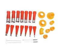 Klanata Kit d'outils de buse en caoutchouc universel applicateur de buse de calfeutrage pour revêtement des portes de cuisine de salle de bain fenêtres joints d'évier