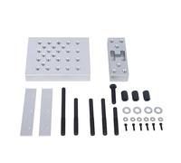 Klanata Kit d'outils de plaque de support de bloc de support pour perceuse à colonne - Base en acier au carbone de 30 tonnes avec retrait de bague de roulement pour presse