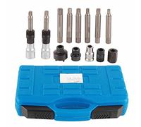 Klanata Kit d'outils de poulie d'alternateur 13 pièces, ensemble d'installation de manchon de douille d'extracteur de découplage de retrait de roue libre compatible avec les poulies OAD