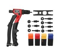 Klanata Kit-tools à outils Klanata High Duty Manual Rivet Nut avec 8 mandrins interchangeables - M3, M4, M5, M6, 10 24, 1 4 20, 6 32, 8 32 pour les projets de métal, automobile et