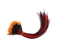 Klanata LED Diodes LED LIGHTS MOIR Assortiment 50pcs 3510 mm Multi-couleurs diffusées préwied Light DC 912V DIY pour le projet scientifique (Orange (# 2))