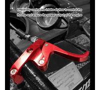 Klanata Levier d'accélérateur en alliage d'aluminium pour jet ski et bateau à moteur, commande de guidon de 1 pouce et 7/8 pouces - finition anodisée, conception ergonomique pour réduire (Bleue)