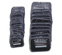 Klanata Lot de 40 patchs en caoutchouc pour pneus de vélo, moto et voiture - Kit de réparation de tube épais avec forte étanchéité à l'air - Patchs adhésifs double taille 120 x 80 mm et