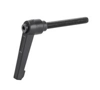 Klanata M8 16-60 mm Poignée à cliquet de machines à levier de serrage avec étalon fileté mâle, bouton-poussoir de filetage externe à verrouillage réglable pour l'équipement (M8 * 60)