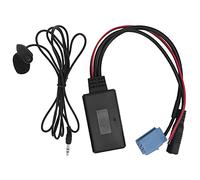 Klanata Microphone stéréo de Voiture Bluetooth 5.0 avec Adaptateur de câblage Mini ISO 8 Broches pour Tablette de téléphone Portable et lecteurs MP3 - Transfert de données Stable