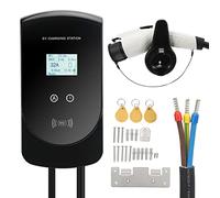 Klanata Niveau 2 EV de la Station de Charge EV 2,8 Pouces écran LCD 240V 32A 7,7 KW Contrôle Tactile 5m Câble Type 1 Chargeur de véhicule électrique