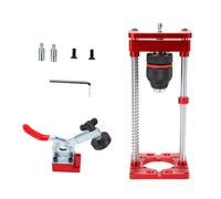 Klanata Perceuse-presse portative, localisateur de trous de charnière 35 mm, support multi-angle avec mandrin à clé, accessoire de perçage pour perceuses 1/4 po et 3/8 po, outil
