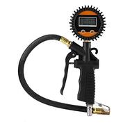 Klanata Pistolet de gonflage de pneus numérique avec manomètre - Accessoire de compresseur d'air universel pour pneus de voiture, moto, camion