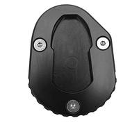 Klanata Plaque d'extension de béquille de moto, coussin d'agrandissement de béquille latérale compatible avec MT125 YZFR125 2014-2018 (rouge) (Noire)