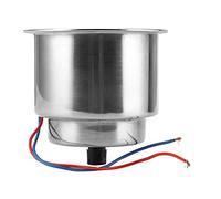 Klanata Porte-Tasse en Acier Inoxydable avec Montage Universel léger à LED Vert pour Les Bouteilles et Les Tasses sur des Bateaux, des camions, des Camping-Cars, des Voitures