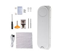 Klanata Poussoir de fenêtre coulissante Automatique Compatible avec Tuya - Roue en Silicone entraînée par Friction avec Force de poussée de 50 N - Chargement Solaire et USB - Contrôle à