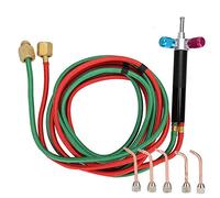 Klanata Précision Soudage Torche micro-gaz torche Réparation et fabrication de bijoux portables, 5 conseils interchangeables 2m tuyau, cuivre argenté jusqu'à 3092f