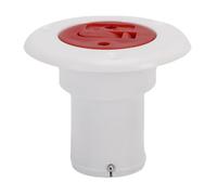 Klanata Remplissage de Pont de Bateau avec chaîne en Acier Inoxydable et Joint torique, Bouchon de Remplissage de Pont de Carburant, gaz et Eau, Compatible avec Bateaux, Yachts, (Blanche)