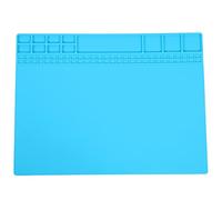 Klanata réparation Tapis magnétique en Silicone Chauffant l'ordinateur de téléphone Portable de la Station de se soudent Table de Table Non Glissante 405x305x8mm (Bleu Clair)