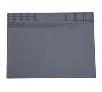 Klanata réparation Tapis magnétique en Silicone Chauffant l'ordinateur de téléphone Portable de la Station de se soudent Table de Table Non Glissante 405x305x8mm (Gris)