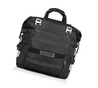 Klanata Sac de Selle latéral de Moto en Polyester de Grande capacité de 20 L avec Sac intérieur étanche Amovible, Bagage de Moto Universel pour Porte-Bagages de 22 mm, étui de Rangement (Noire)